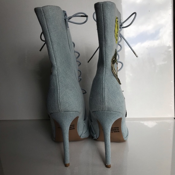 Military Patch Lace Up Booties🖤 - Picture 5 of 8